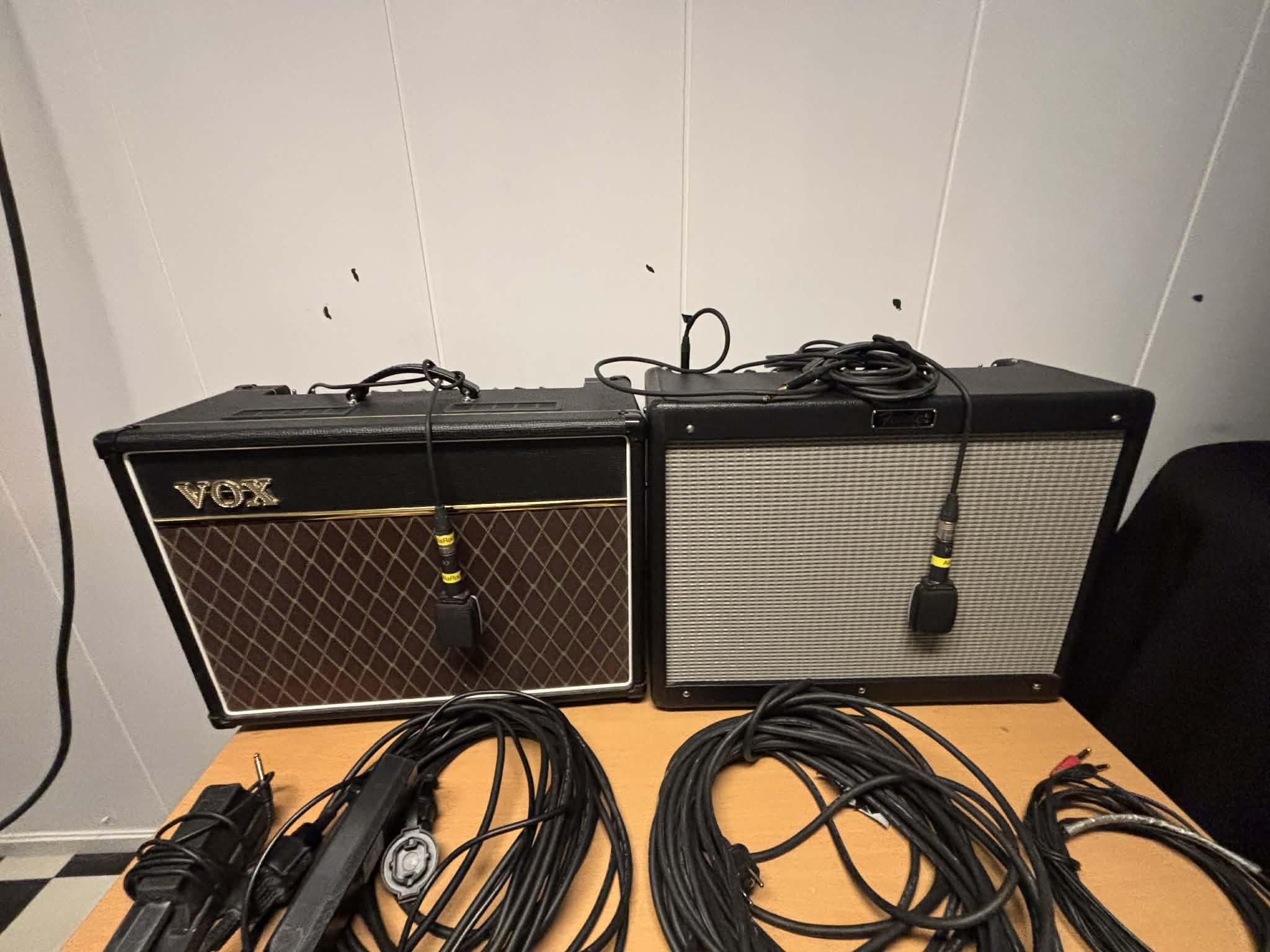 VOX og Fender forsterkere